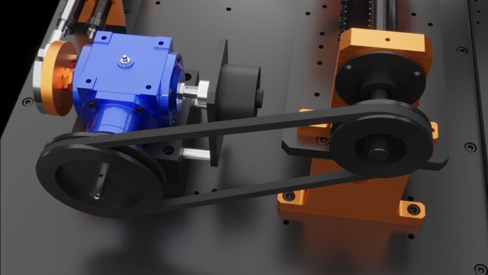 Belt drive fault simulation